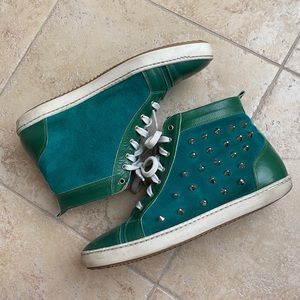 Italian bought Studded High Rise Sneakers